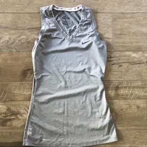 NIKE PRO DRI-FIT FITTED TIGHT BASE LAYER V-NECK